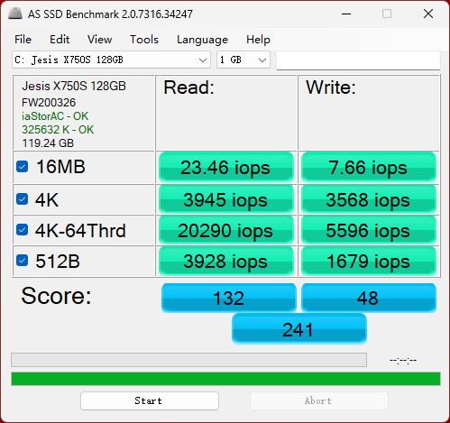 公司 SSD IOps 性能